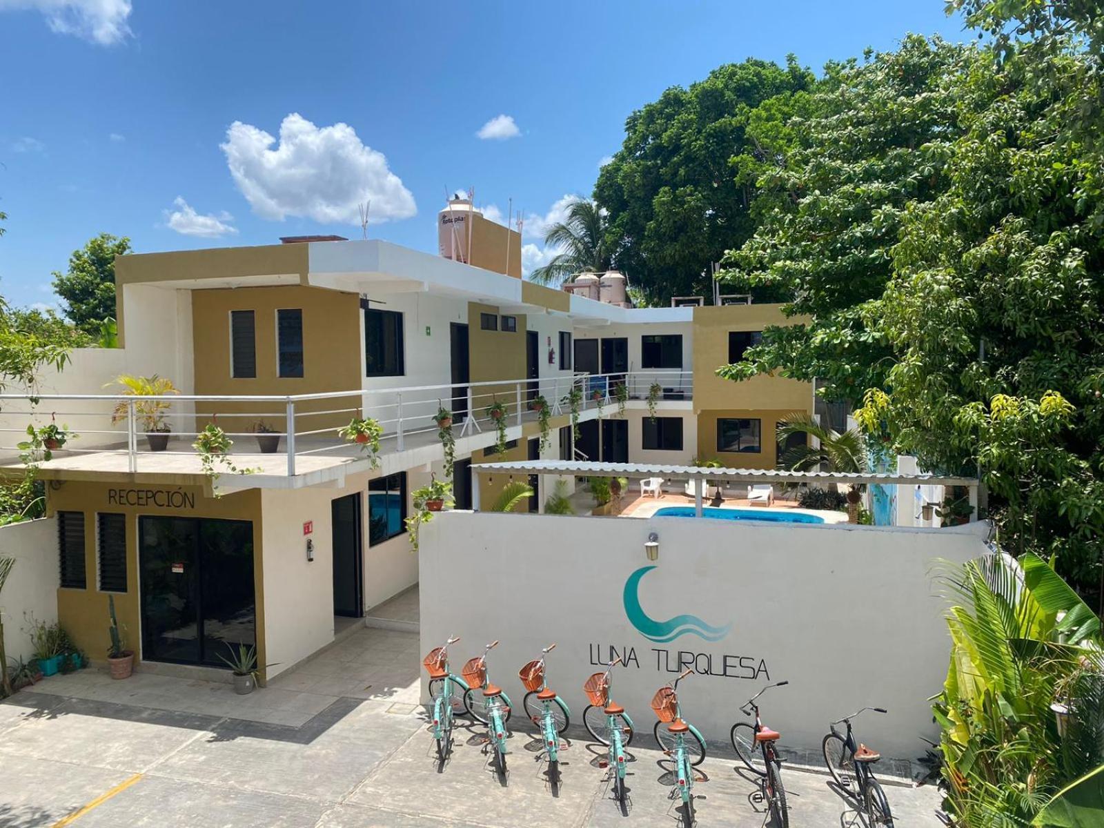Luna Turquesa Hotel And Apartaments - Free Bikes Bacalar Exterior foto